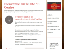 Tablet Screenshot of le-centre.be